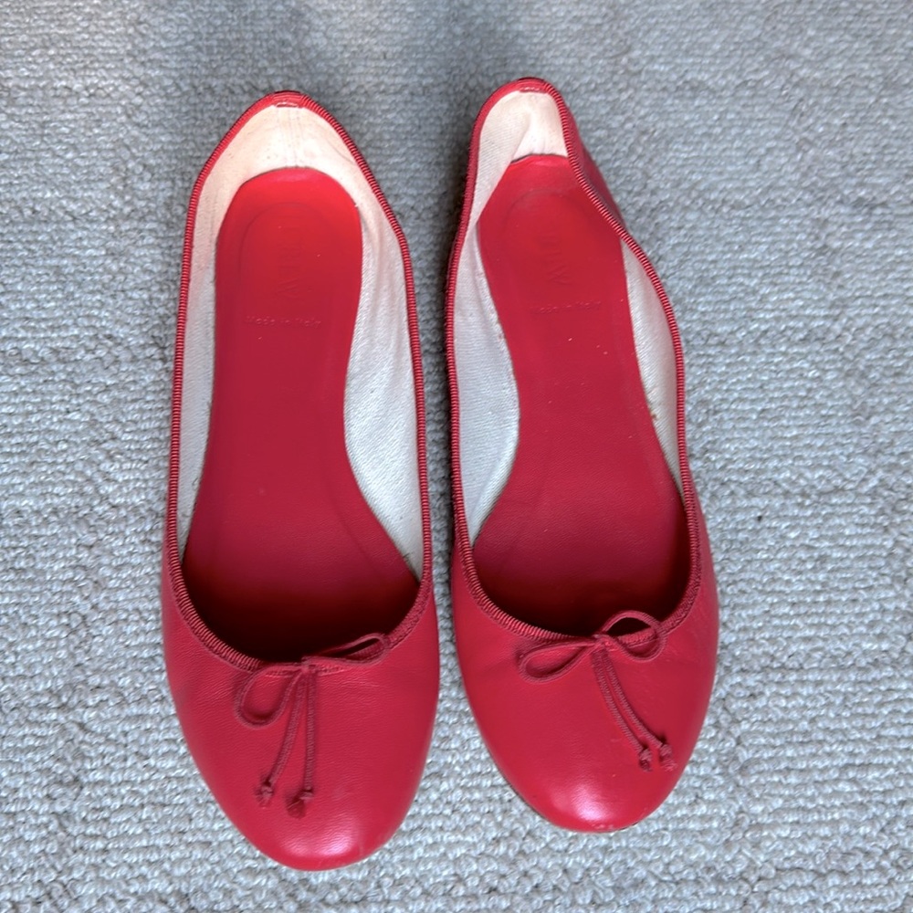 J. Crew Red Flats